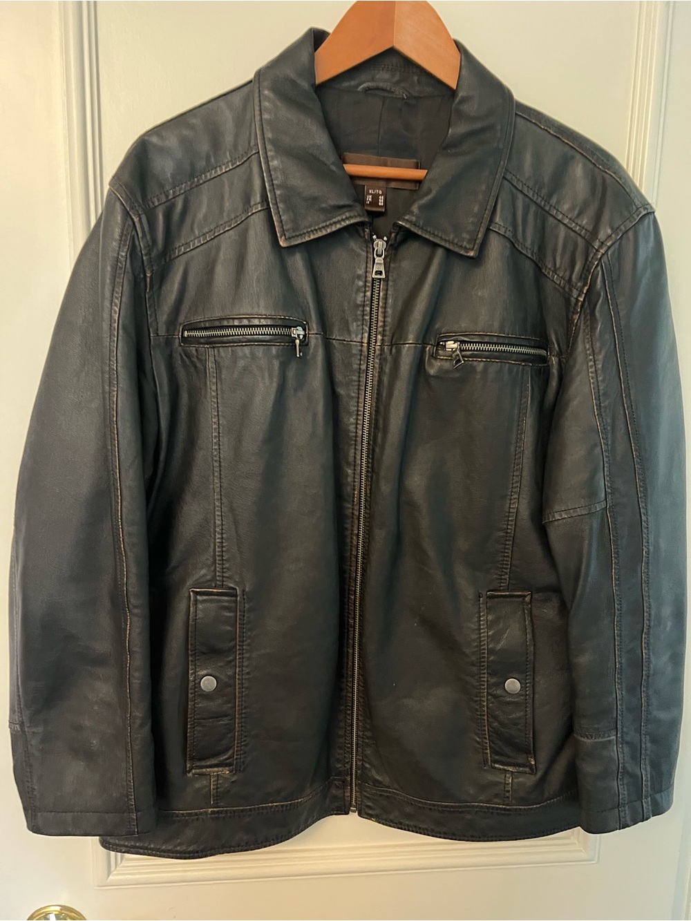 Classic Danier Black Leather Jacket